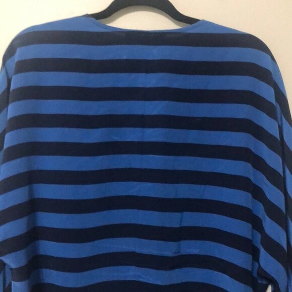 BCBG Hali Silk Stripe Blouse Size Small - Picture 5 of 5